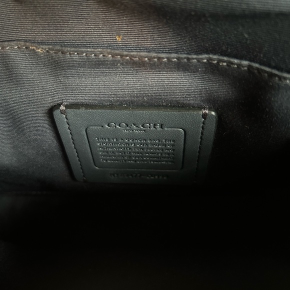 Coach Amelia Saddle Bag in Signature Jacquard Midnight Navy - Picture 6 of 6